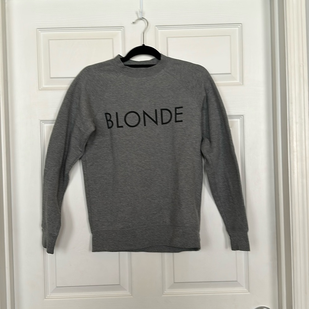 Brunette the Label “Blonde” sweatshirt